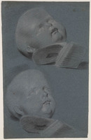 KT 2001 109
          <br/>
          Twee babyhoofjdes.
          <br/>
          <em>Claterbos, Augustijn (1750-1828)</em>